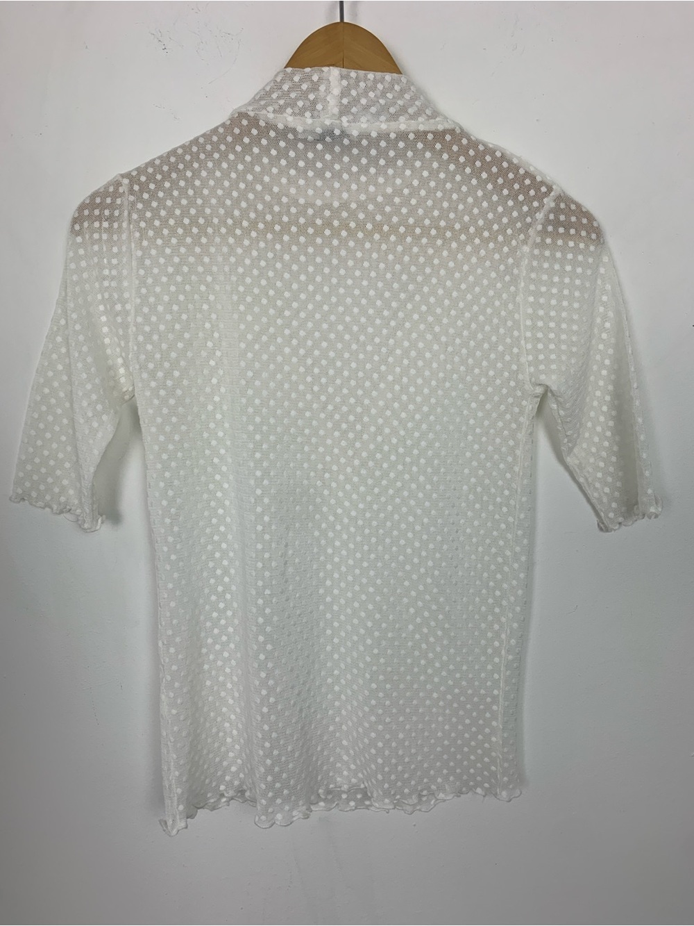 Stradivarius Sheer Ruffle Top - Picture 4 of 5